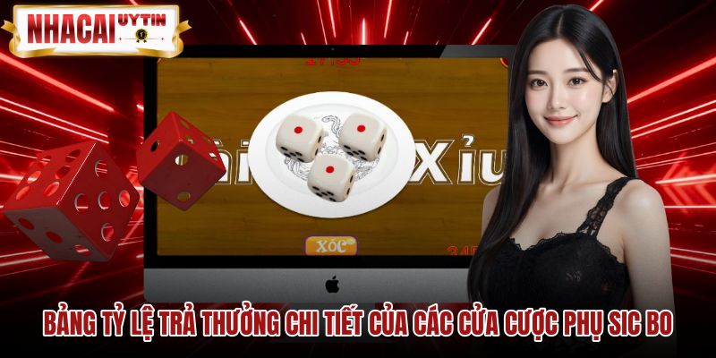 Mức thanh toán các cửa cược phụ bàn Tài xỉu